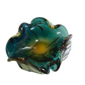 Mid Century Italian Murano Glass Ashtray Candy Dish Barovier Toso